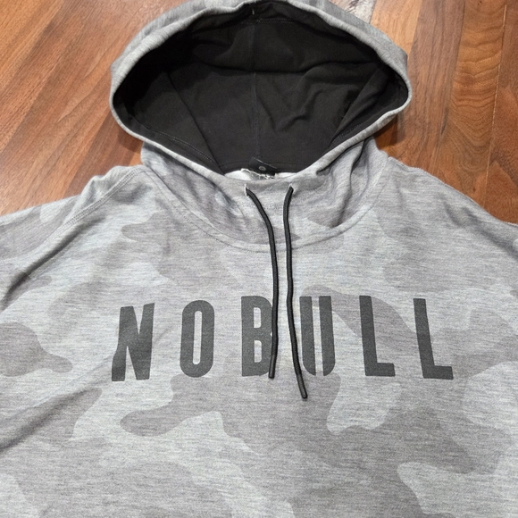 NOBULL Camouflage Hoodie Pockets Lined Hood Size Large - Picture 3 of 7